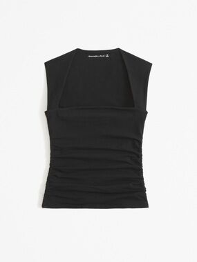 ABERCROMBIE & FITCH Black Ava Top